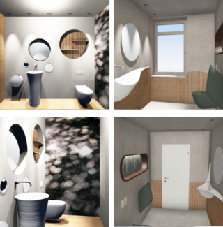 Badezimmer Sanierung - Beispiele und Renderings